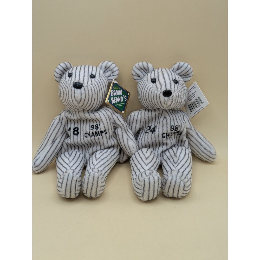 Bamm Beano's 1998 NY Yankees World Series Champions With Tags Martinez & Brosius
